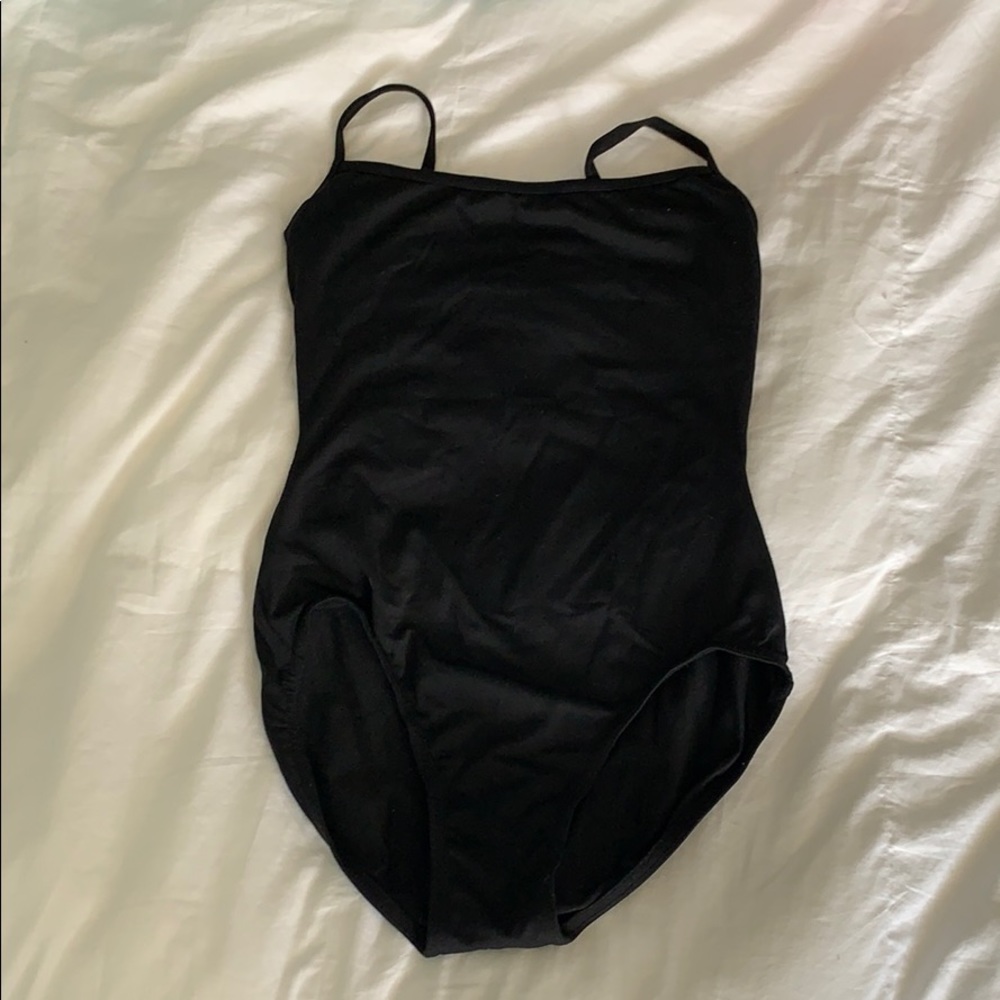 Small black Bloch leotard with lace back